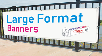 Large format event banner